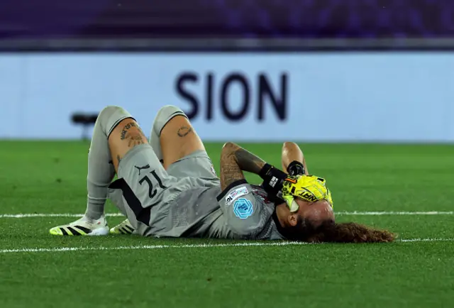 Patricia Morais of Portugal reacts