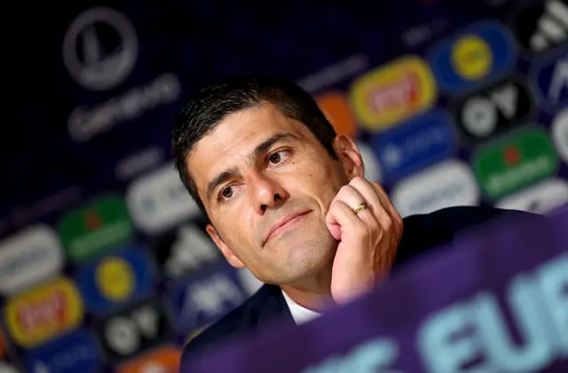 Francisco Neto addresses the media