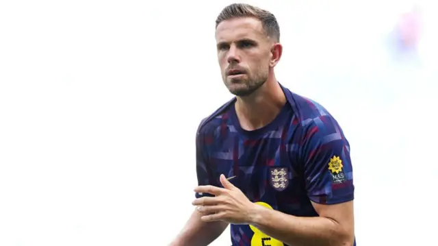 Jordan Henderson in England training