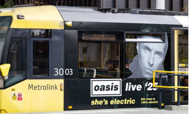 Oasis-themed tram