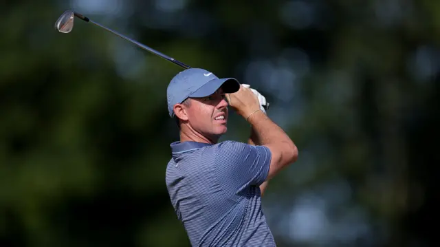 Rory McIlroy in action