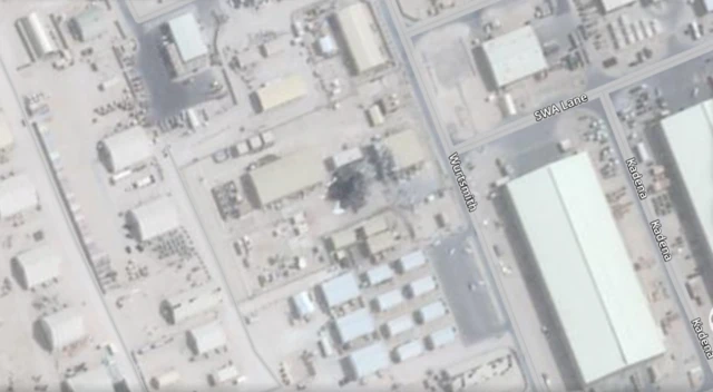 New satellite images have revealed damage to a US military base in Qatar after Iran launched a series of ballistic missiles.