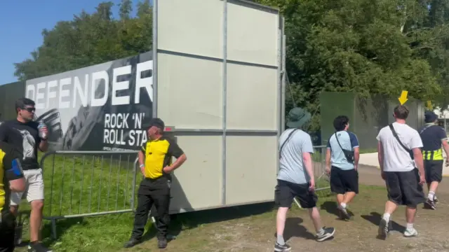 Fans are walking into Heaton Park