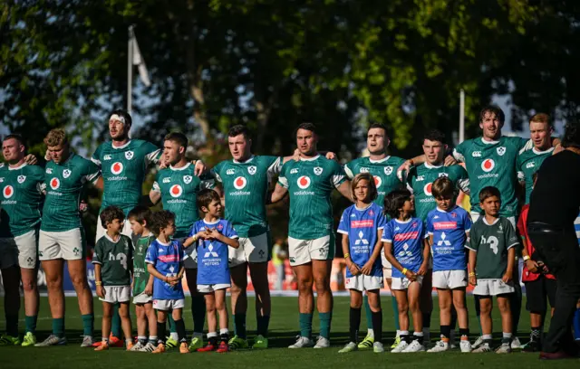 Ireland before kick-off