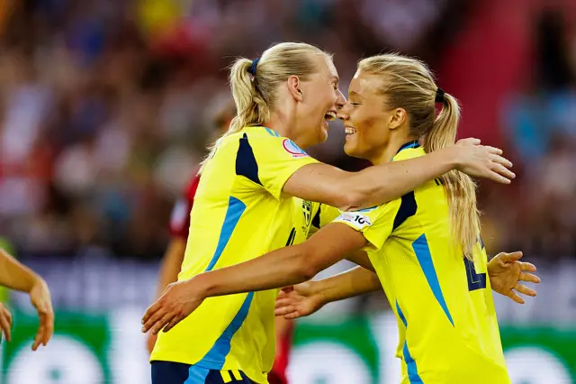 Sweden celebrate