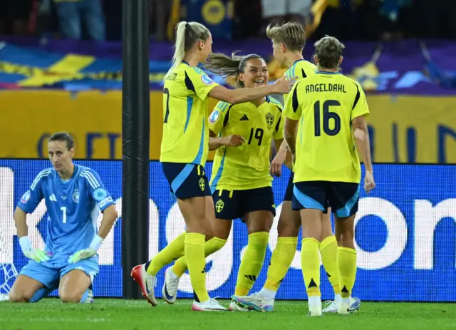 Sweden celebrate
