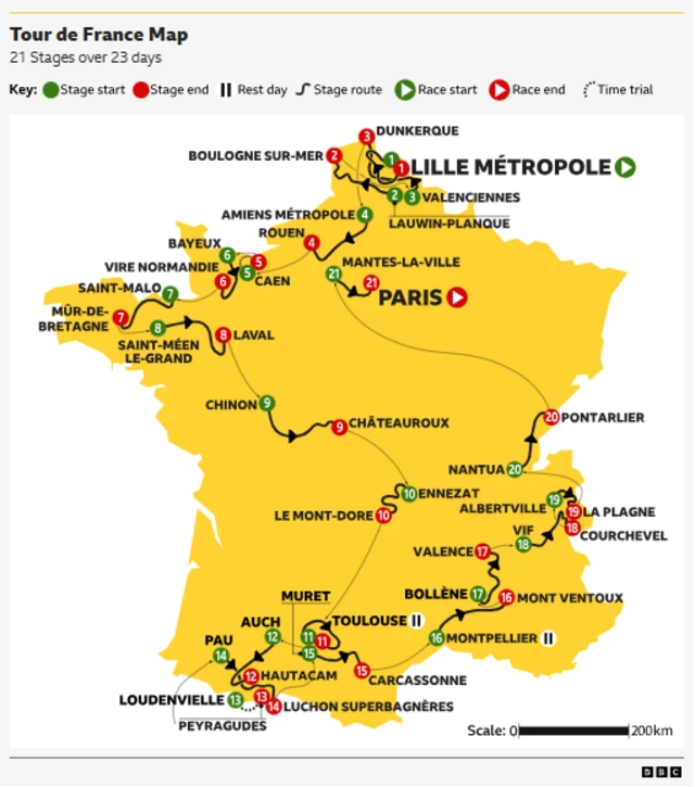 Tour map