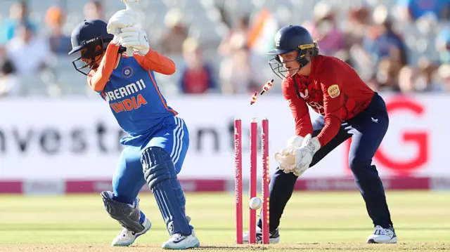 Jemimah Rodrigues bowled