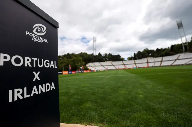 A general view of Estádio Nacional do Jamor ahead of the game