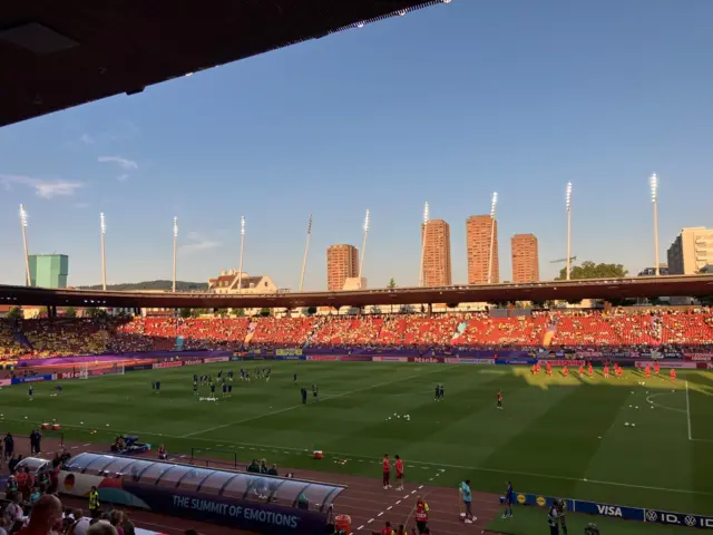 Sweden and Germany warm-up