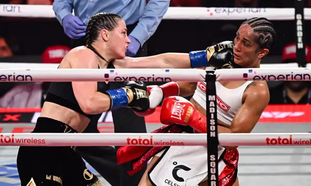 Katie Taylor punches Ammanda Serano