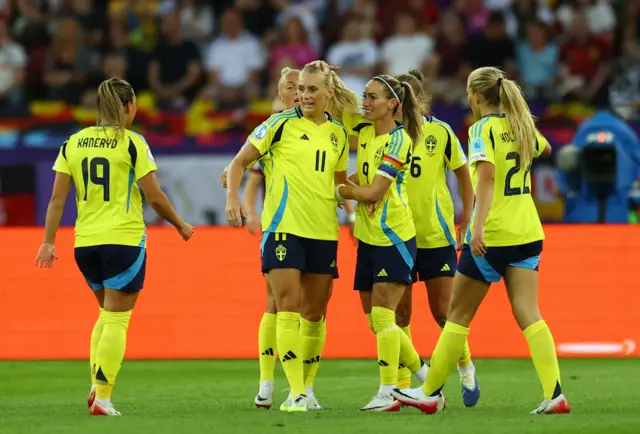 Sweden celebrate
