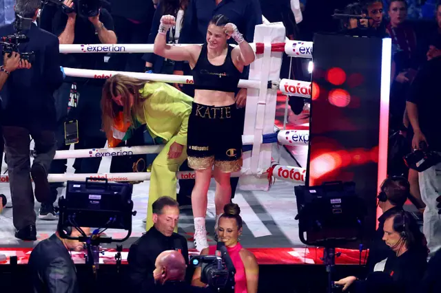 Katie Taylor after victory