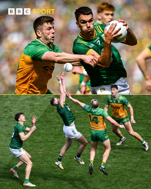Action from the first half of the All-Ireland semi-final