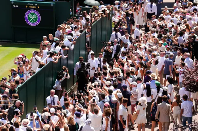 Carlos Alcaraz arrives at Wimbledon