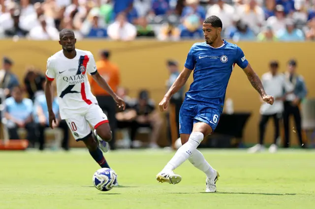 Levi Colwill in action for Chelsea