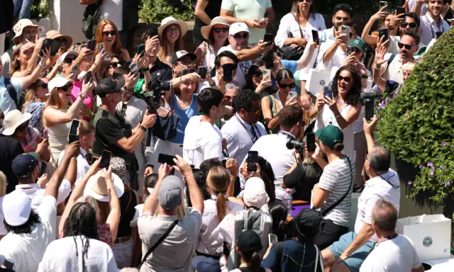 Carlos Alcaraz arrives at Wimbledon