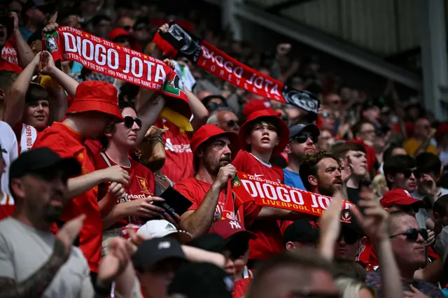 Liverpool fans at Preston friendly