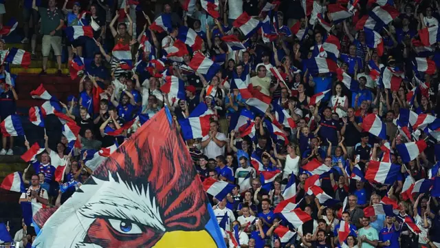 Fans of France celebrate