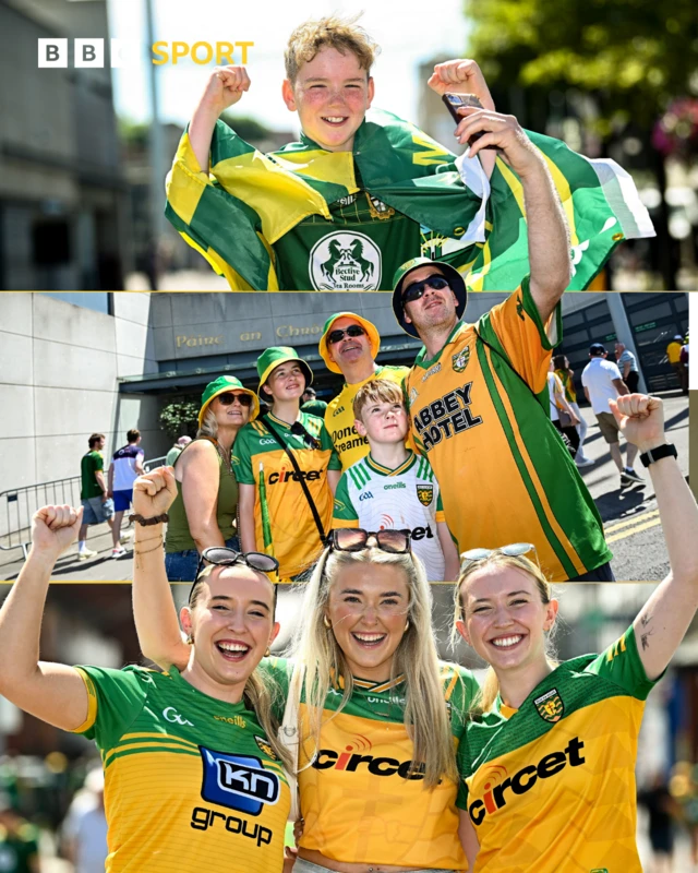Fans gather outside Croke Park ahead of the second All-Ireland semi-final