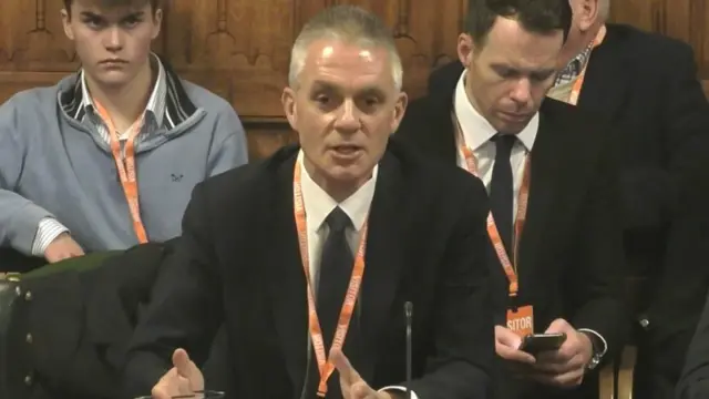 Tim Davie, pictured in December 2024, speaks before a Culture, Media and Sport Committee