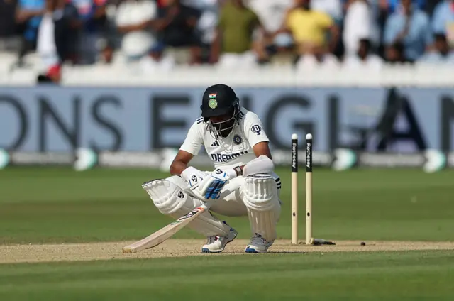Mohammed Siraj after getting out v England