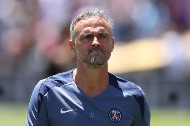 Paris St-Germain head coach Luis Enrique