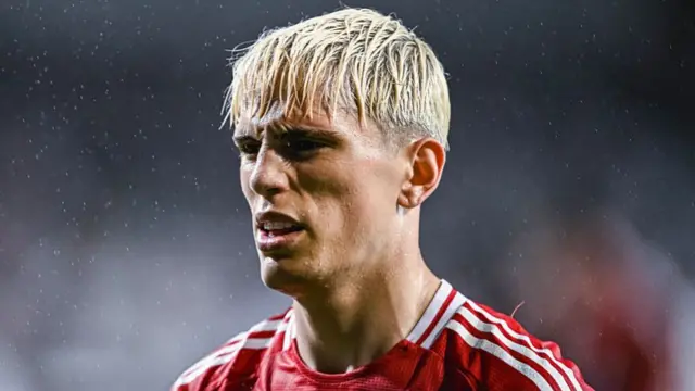 Garnacho playing for Manchester United