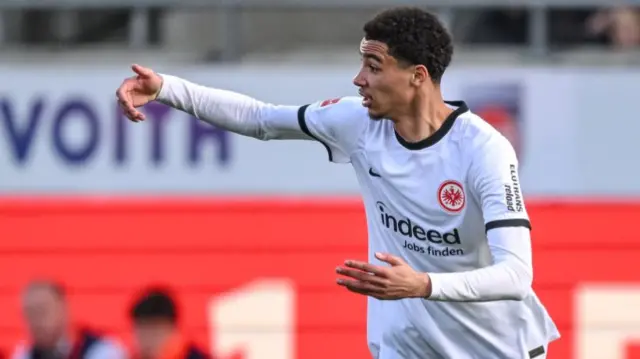 Hugo Ekitike of Eintracht Frankfurt