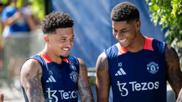 Jadon Sancho and Marcus Rashford