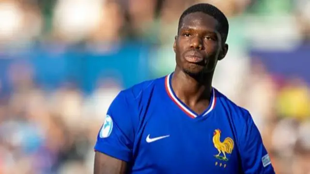 Thierno Barry during the UEFA European Under-21 Championship 2025