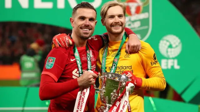 Jordan Henderson and Caoimhin Kelleher