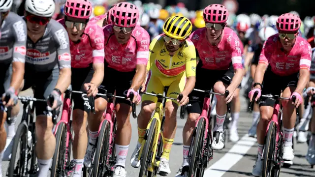 Ben Healy during stage 11 of the 2025 Tour de France