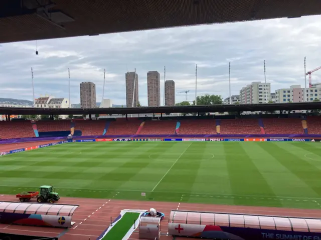 Letzigrund stadium empty