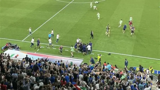Italy celebrate