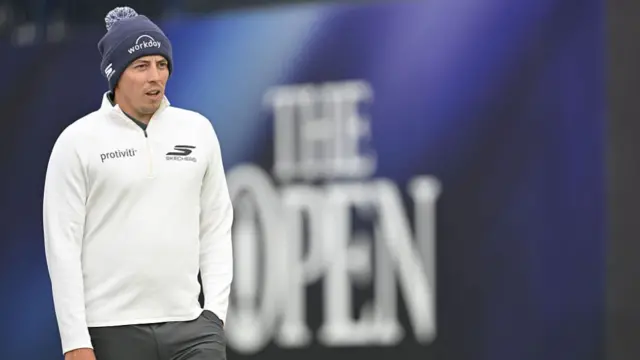 Matt Fitzpatrick watches on during The Open Championship