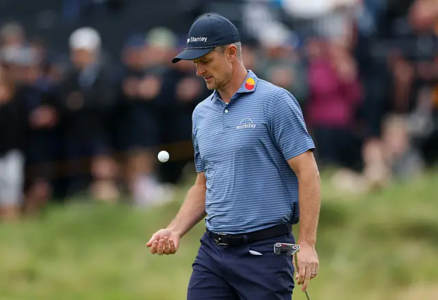 Justin Rose on day one of The Open, Portrush