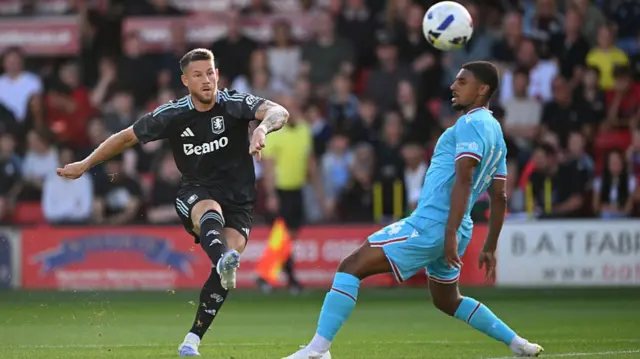 Ross Barkley in action for Aston Villa