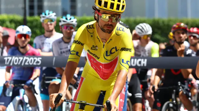 Ben Healy before stage 12 of the 2025 Tour de France