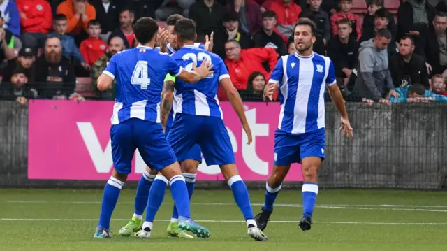 St Joseph's celebrate scoring