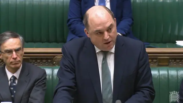 Ben Wallace speaks in the House of Commons
