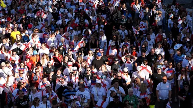 England fans before the match