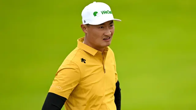 Li Haotong at Royal Portrush for the 153rd Open Championship
