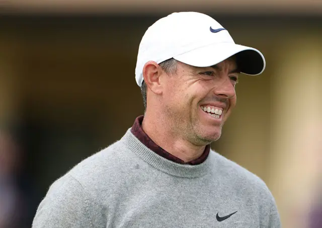 Rory McIlroy smiling