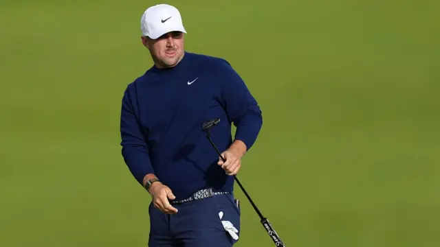 Chris Gotterup looks on during the 153rd Open Championship at Royal Portrush