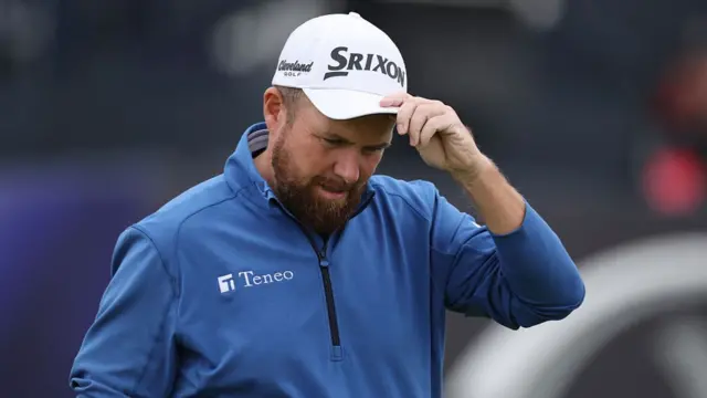 Shane Lowry looks downcast at the Open.