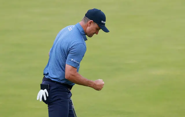 Justin Rose on day one of The Open, Portrush