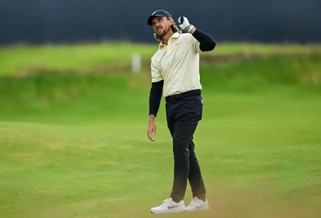 Tommy Fleetwood on day one of The Open, Portrush