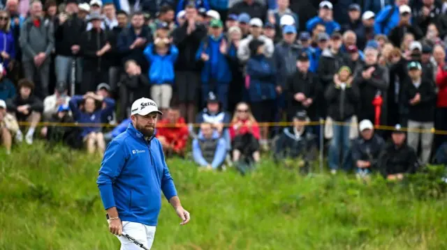 Shane Lowry looks on during the 153rd Open Championship at Royal Portrush