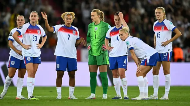 England having a team talk